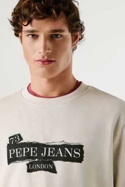 Pepe Jeans Sweatshirts-Sweatshirt de manga comprida bege