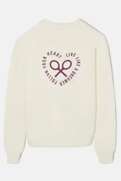 Silbon Sweatshirts-Sweatshirt de raquete Ecru