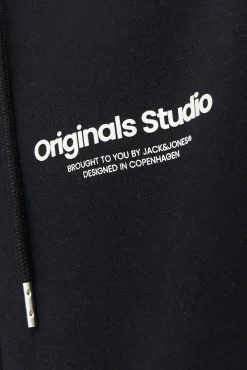 Jack & Jones Sweatshirts-Sweatshirt descontraída com fecho-éclair preto