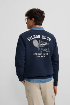 Silbon Sweatshirts-Sweatshirt do departamento de atletismo Azul