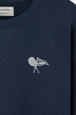 Silbon Sweatshirts-Sweatshirt do departamento de atletismo Azul