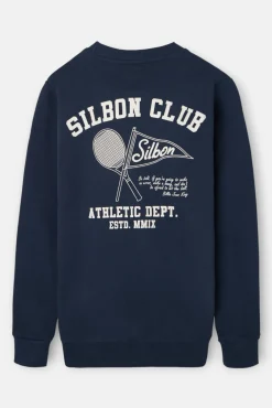 Silbon Sweatshirts-Sweatshirt do departamento de atletismo Azul