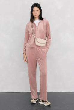 Pedro del Hierro Sweatshirts-Sweatshirt esportivo com capuz de veludo Rosa