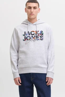 Jack & Jones Sweatshirts-Sweatshirt estampado de corte regular branco