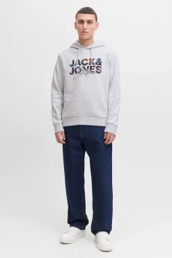 Jack & Jones Sweatshirts-Sweatshirt estampado de corte regular branco