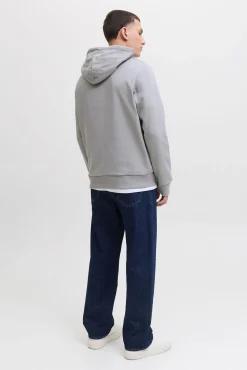 Jack & Jones Sweatshirts-Sweatshirt estampado de corte regular cinzento