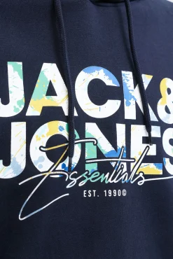 Jack & Jones Sweatshirts-Sweatshirt estampado de corte regular azul