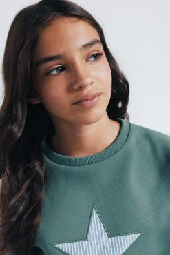 Springfield Kids Sweatshirts|T-Shirts-Sweatshirt Estrela Feminino verde