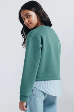 Springfield Kids Sweatshirts|T-Shirts-Sweatshirt Estrela Feminino verde