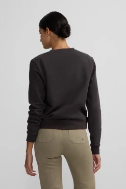 Silbon Sweatshirts-Sweatshirt feminino com tachas Preto