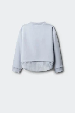 Springfield Kids Sweatshirts|T-Shirts-Sweatshirt feminino da liga azul