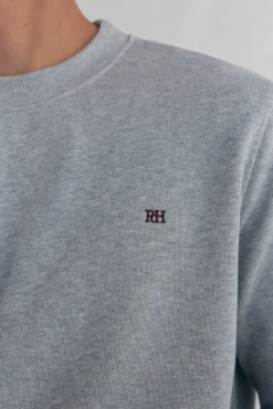 Pedro del Hierro Sweatshirts-Sweatshirt gola caixa Cizento