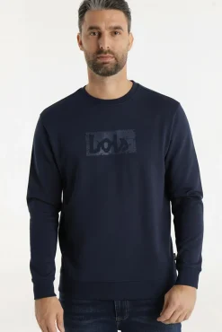 Lois Sweatshirts-Sweatshirt gola caixa azul