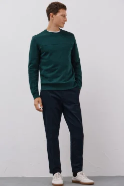 Cortefiel Sweatshirts-Sweatshirt gola caixa Verde