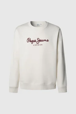 Pepe Jeans Sweatshirts|Camisolas-Sweatshirt Gola Redonda Com Logo bege