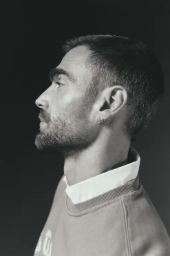 OOTO Sweatshirts-Sweatshirt gráfica gola caixa Azul