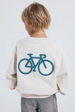 Springfield Kids Sweatshirts|T-Shirts-Sweatshirt infantil capuz para ciclismo estampado