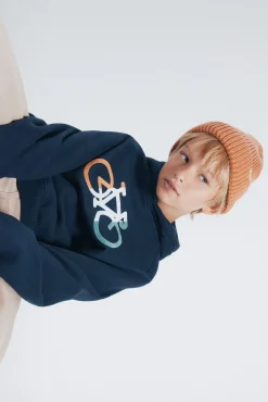 Springfield Kids Sweatshirts|T-Shirts-Sweatshirt infantil com capuz para capuz azul