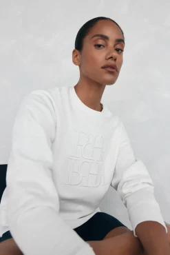 Pedro del Hierro Sweatshirts-Sweatshirt lisa algodão Branco