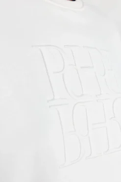 Pedro del Hierro Sweatshirts-Sweatshirt lisa algodão Branco