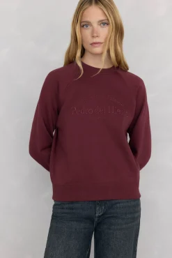 Pedro del Hierro Sweatshirts-Sweatshirt logo bordado Bordeaux