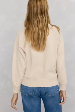 Pedro del Hierro Sweatshirts-Sweatshirt logo bordado Ecru