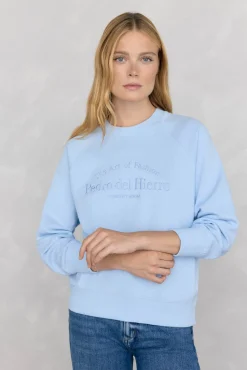 Pedro del Hierro Sweatshirts-Sweatshirt logo bordado Azul
