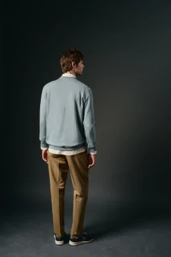 OOTO Sweatshirts-Sweatshirt logo bordado Azul