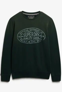 Superdry Sweatshirts-Sweatshirt logo estampado verde