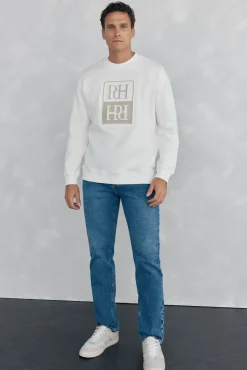 Pedro del Hierro Sweatshirts-Sweatshirt logo relevo Branco
