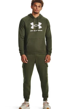 Under Armour Sweatshirts-Sweatshirt masculino de algodão estampado