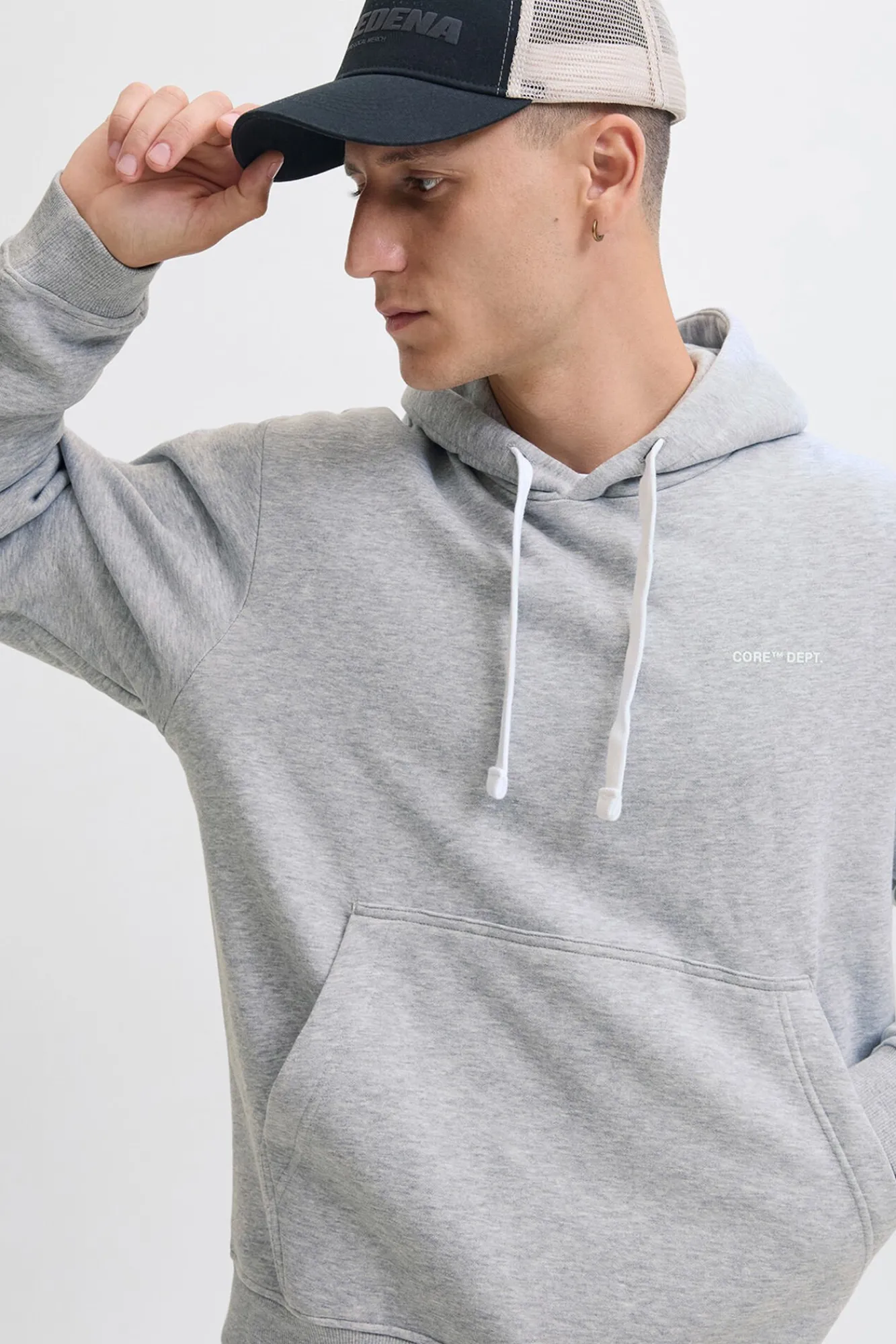 Jack & Jones Sweatshirts-Sweatshirt minimalista cinzento