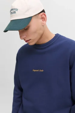 Jack & Jones Sweatshirts-Sweatshirt original do estúdio azul