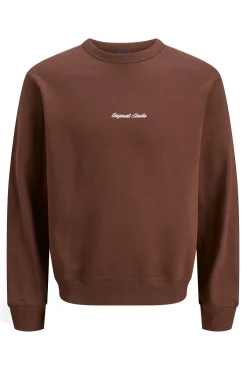 Jack & Jones Sweatshirts-Sweatshirt original do estúdio castanho