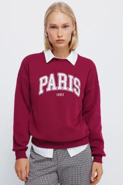 Springfield Sweatshirts-Sweatshirt "Paris" vermelho