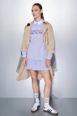 Dash and Stars Sweatshirts-Sweatshirt plush lilás 100% algodão rosa