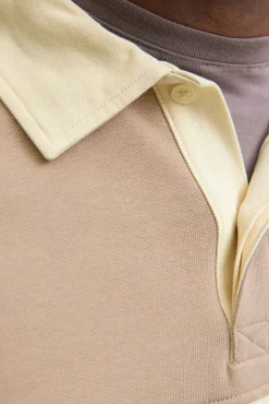 Jack & Jones Sweatshirts-Sweatshirt polo com listras cru