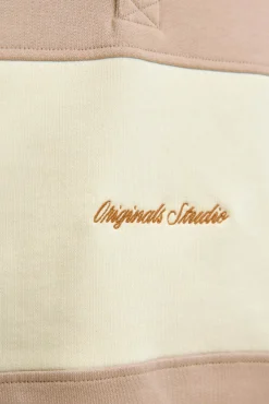 Jack & Jones Sweatshirts-Sweatshirt polo com listras cru