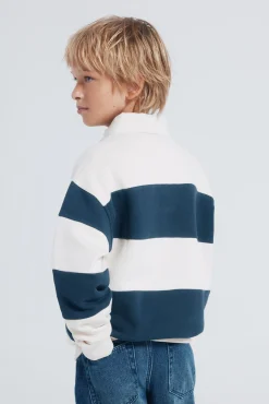 Springfield Kids T-Shirts|Sweatshirts-Sweatshirt riscas para meninos branco