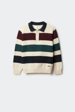 Springfield Kids Sweatshirts|Malhas-Sweatshirt riscas para meninos branco