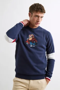 Williot Sweatshirts-Sweatshirt Sr. Willie ao Folho Azul