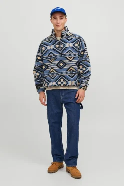 Jack & Jones Sweatshirts-Sweatshirt Teddy azul