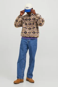 Jack & Jones Sweatshirts-Sweatshirt Teddy cinzento