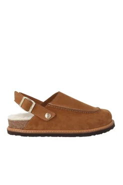 Genuins Tamancos-Tamanco de pele Castanho