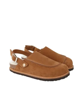 Genuins Tamancos-Tamanco de pele Castanho