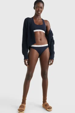 Tommy Jeans Roupa Interior-Tanga de renda Intrinsic azul