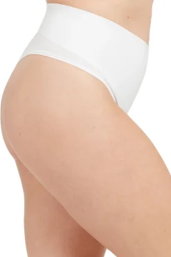 Spanx Roupa Interior-Tanga moldeador de algodón branco