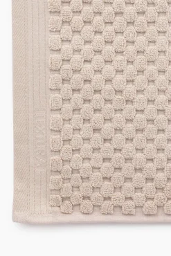 Textura Tapetes Para Casa De Banho-Tapete banho friso algodão bambu 50 x 70 cm. bege
