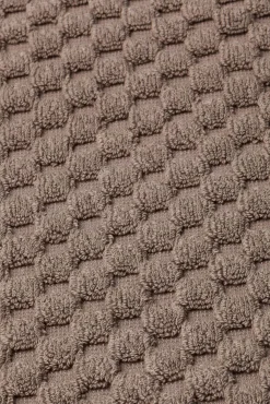 Textura Tapetes Para Casa De Banho-Tapete banho friso algodão bambu 50 x 70 cm. cinzento