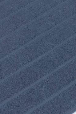 Textura Tapetes Para Casa De Banho-Tapete banho friso algodão egípcio 50 x 70 cm. azul